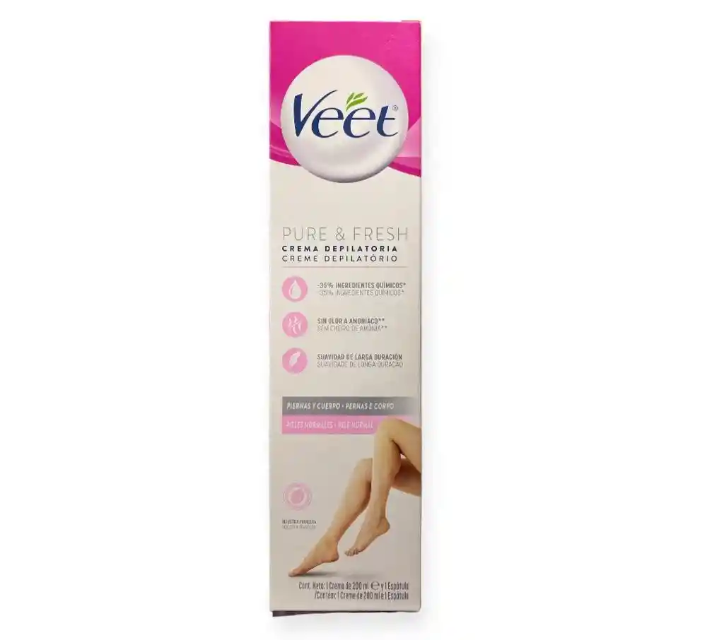 Crema Depilatoria Piernas Y Cuerpo Veet X 200ml