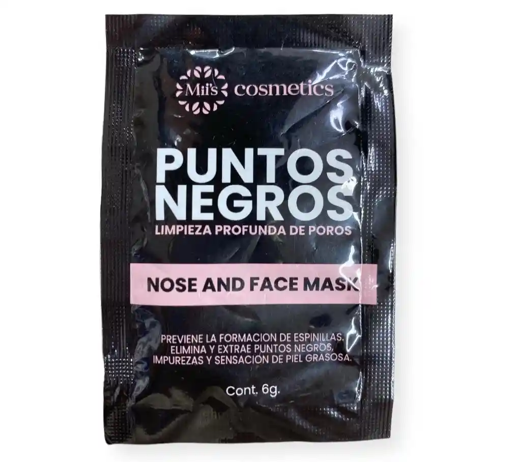 Mascarilla Negra Puntos Negros X 6g