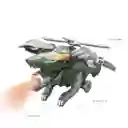 Robot Transformers Helicoptero Hel15 Luces Sonido + Bateria