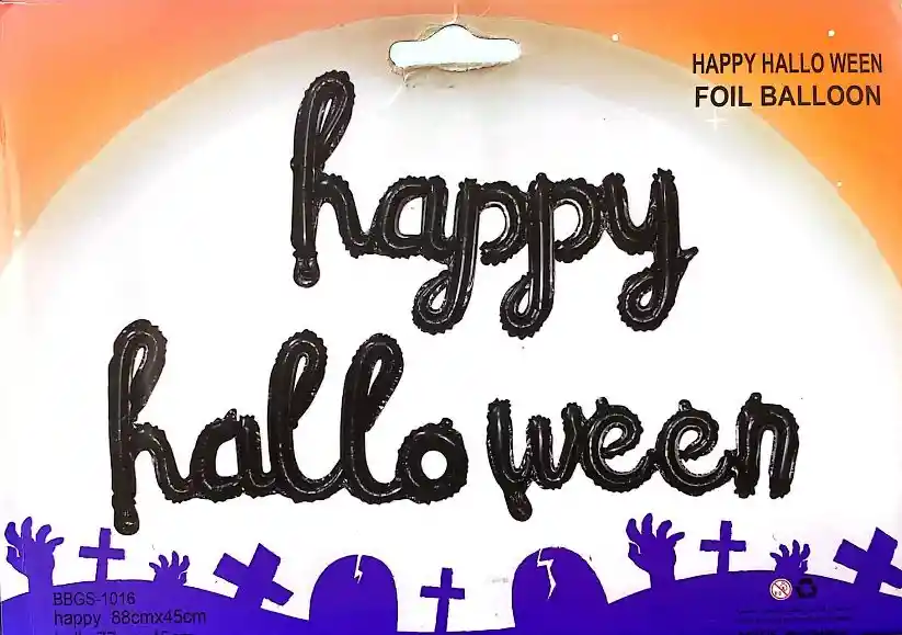 Globo Inflable Frase Happy Halloween