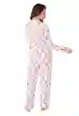 Pijama Mujer Daniela Estampada Magenta Talla M