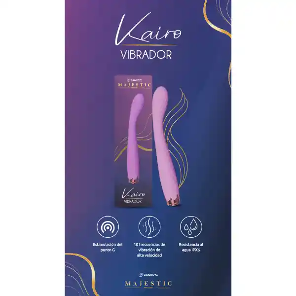 Vibrador Kairo Majestic Recargable Rosado