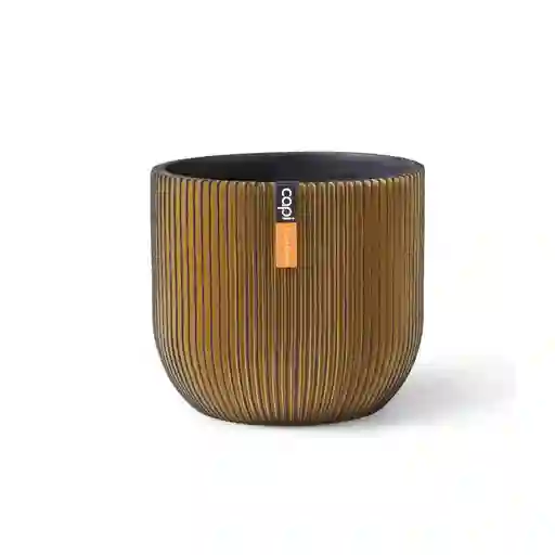 Matera Conic Round Groove 17 Cm Oro