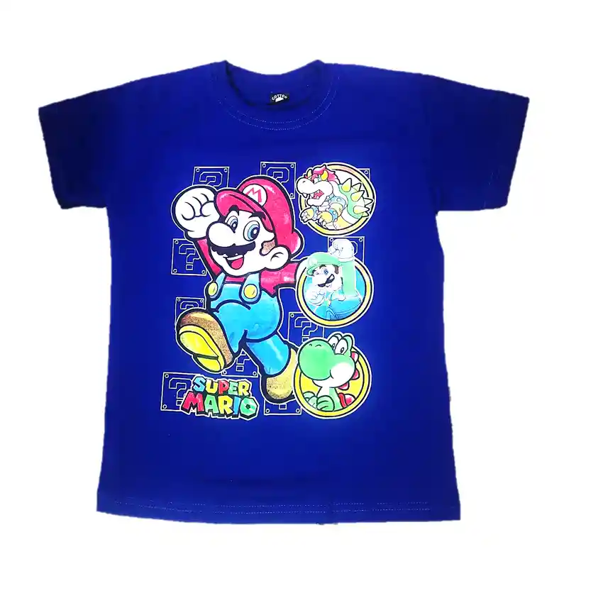 Camiseta Mario Bros Camiseta Para Niño Súper Mario Bros