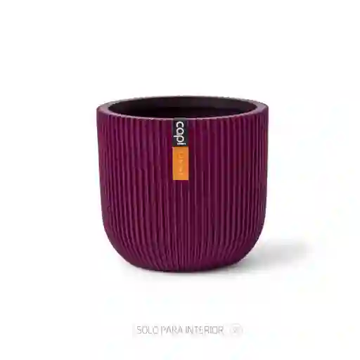 Matera Conic Round Groove 17 Cm Morado