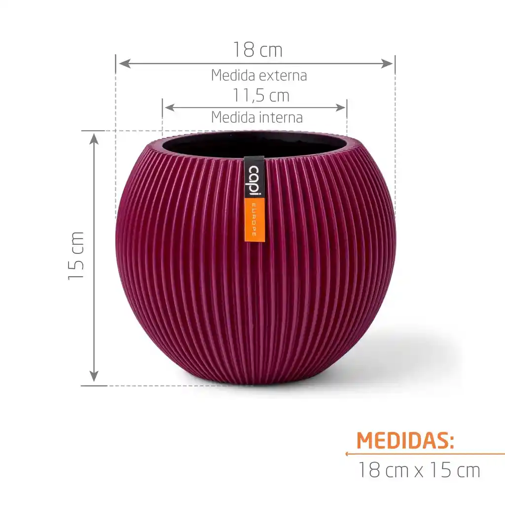 Matera Ball Groove 18 Cm Morado