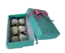 Caja De 6 Fresas Cubiertas Con Chocolate Blanco