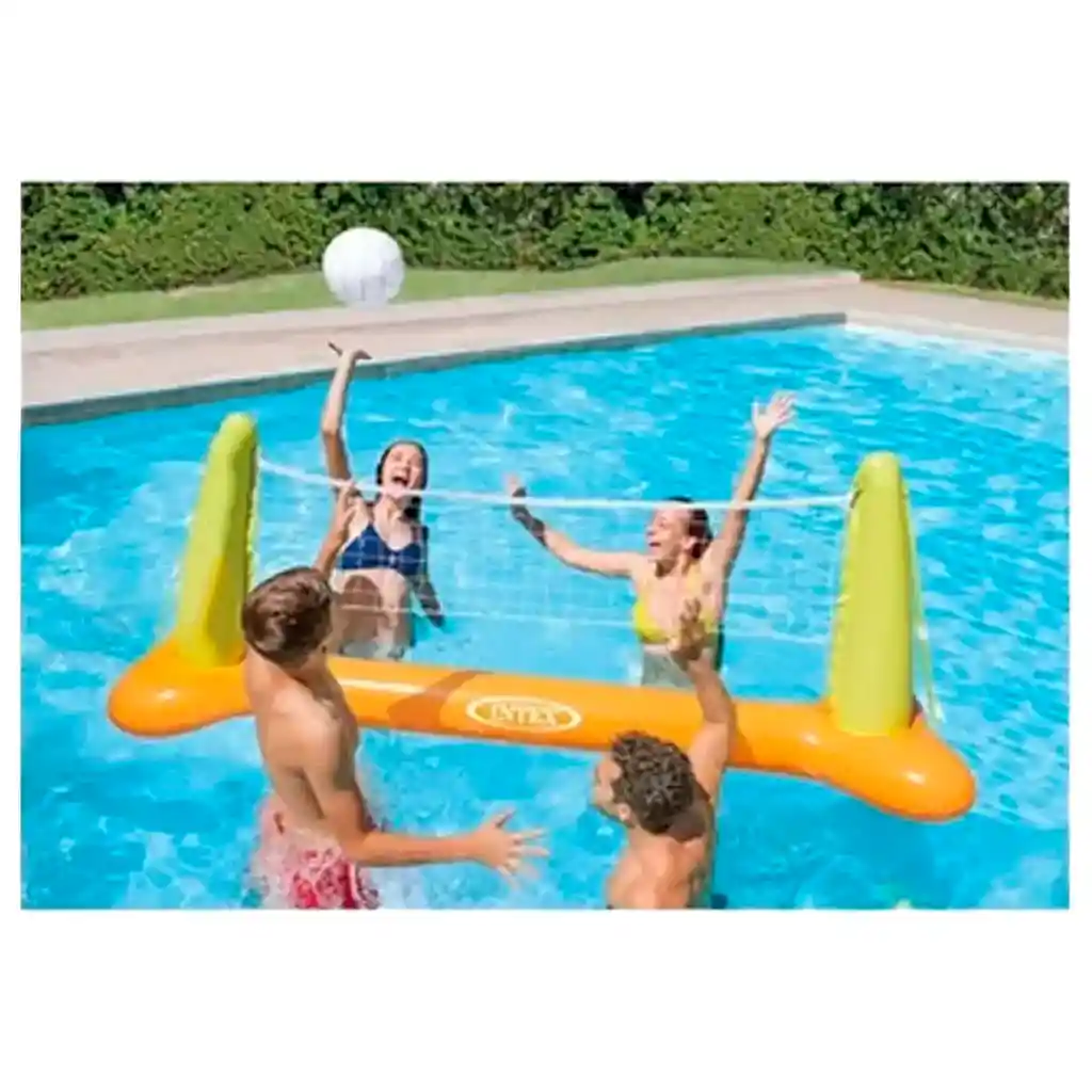 Cancha Juego Inflable Intex Malla Voleibol Piscina 56508 (diseño Aleatorio)