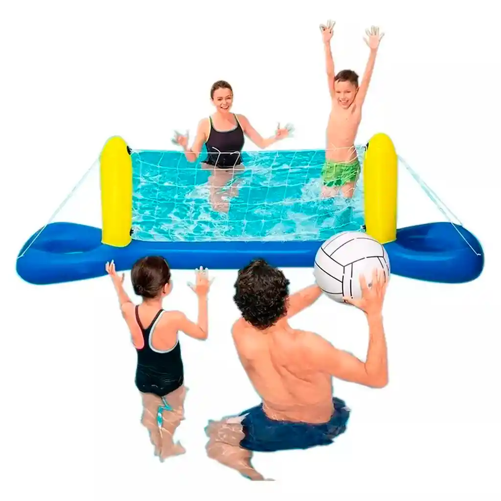 Cancha Juego Inflable Intex Malla Voleibol Piscina 56508 (diseño Aleatorio)