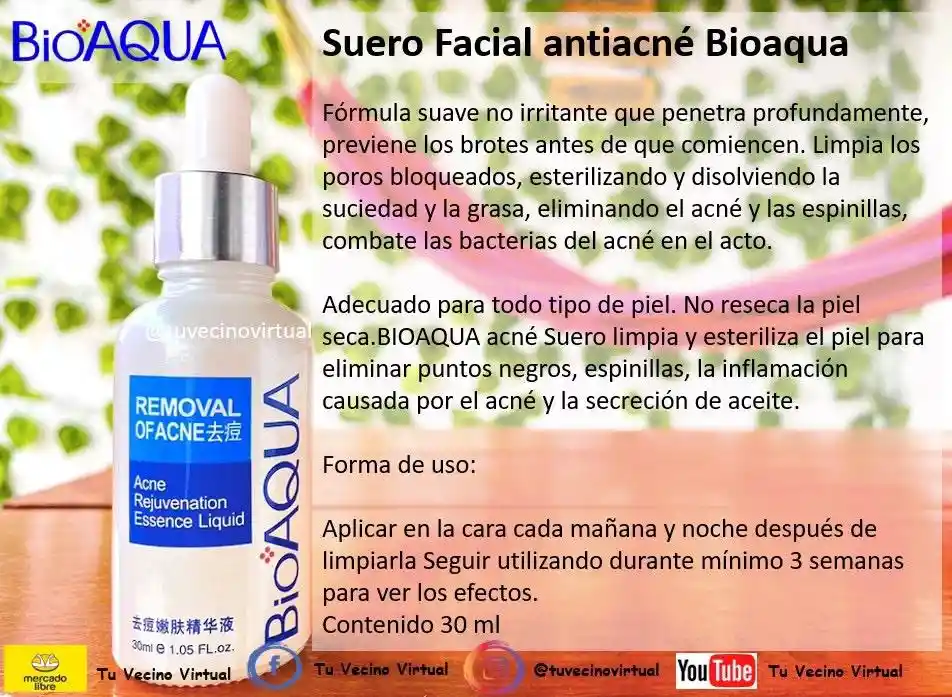 Suero Anti Acné Bioaqua