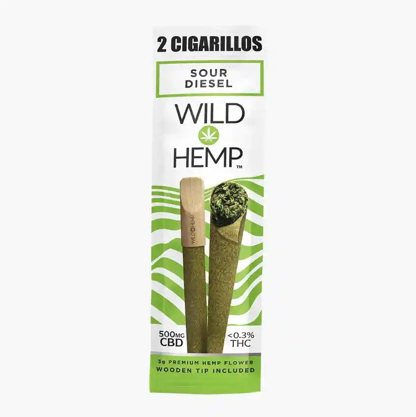 Cigarrillo De Cbd Wild Hemp X2 Sour Diesel