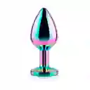 Plug Anal Metálico Tornasol Talla S Joya Morada