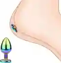 Plug Anal Metálico Tornasol Talla S Joya Morada