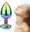 Plug Anal Metálico Tornasol Talla S Joya Morada