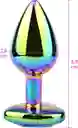 Plug Anal Metálico Tornasol Talla S Joya Morada