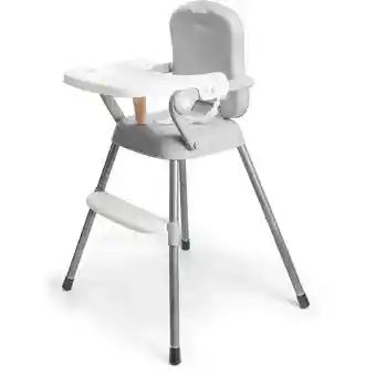 Silla Comedor Bebe 3 En1 Portatil Gris