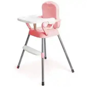 Silla Comedor Bebe 3 En1 Portatil Xd-1 Rosado