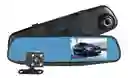 Espejo Carro Retrovisor Dvr Cámara D Reversa 4.3 Pulg 1080hd