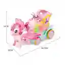 Unicornio Pony Carruaje Luces Movimiento Juguete + Baterias