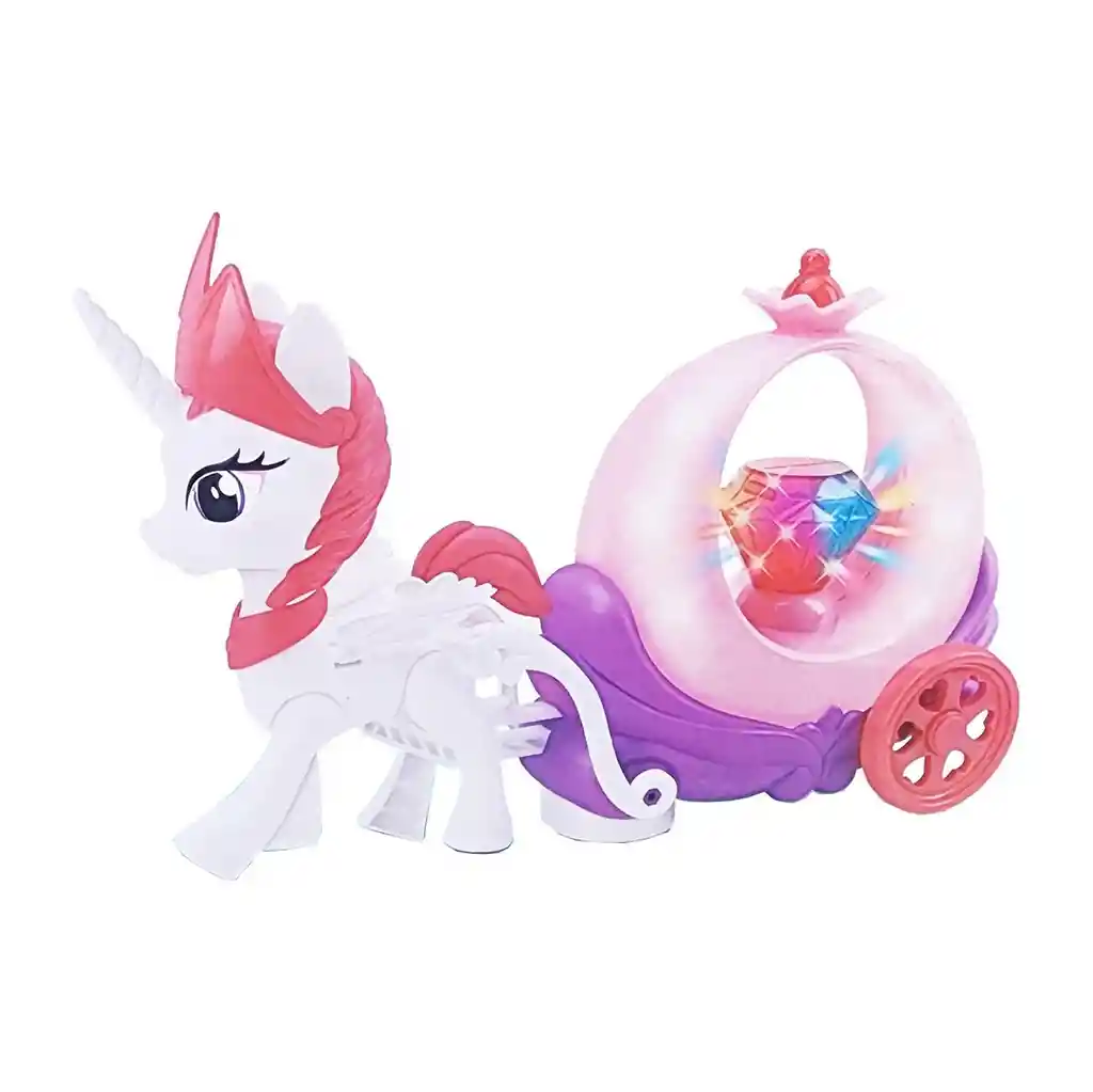 Carruaje Unicornio Juguete Luces Sonido Movimiento + Bateria