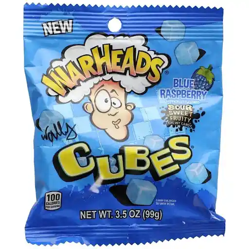 Warheads Dulce Acido Cubos Morazul Masticables 99g