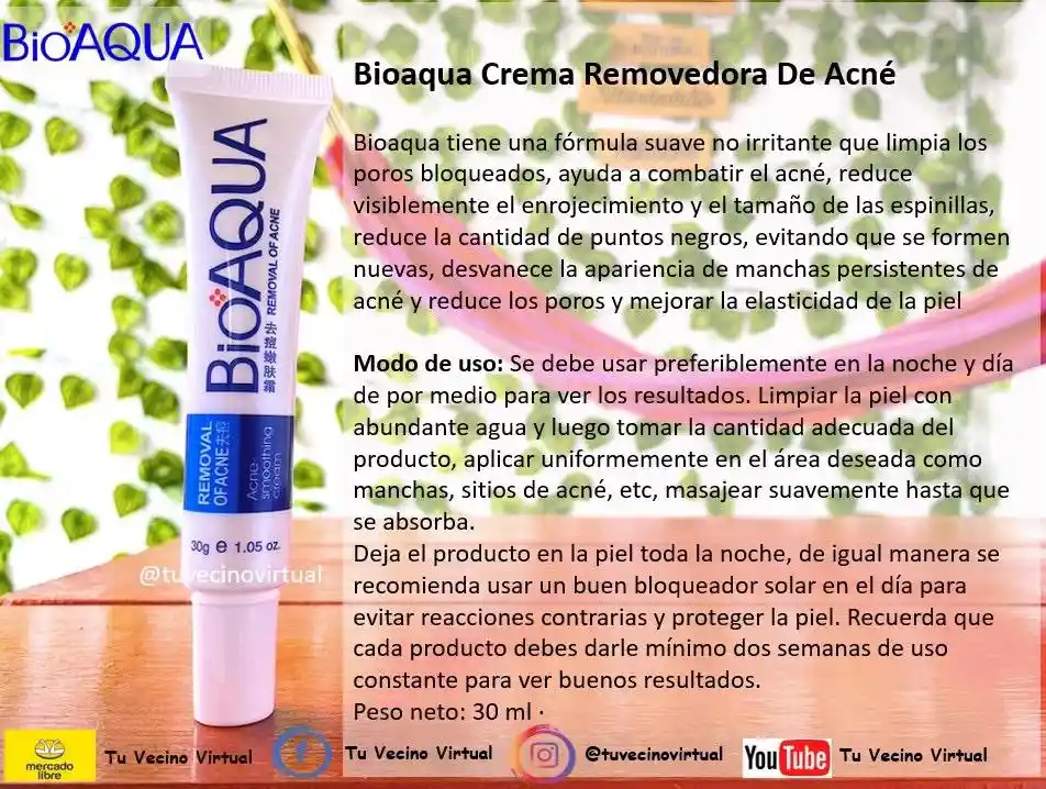 Crema Anti Acné Bioaqua