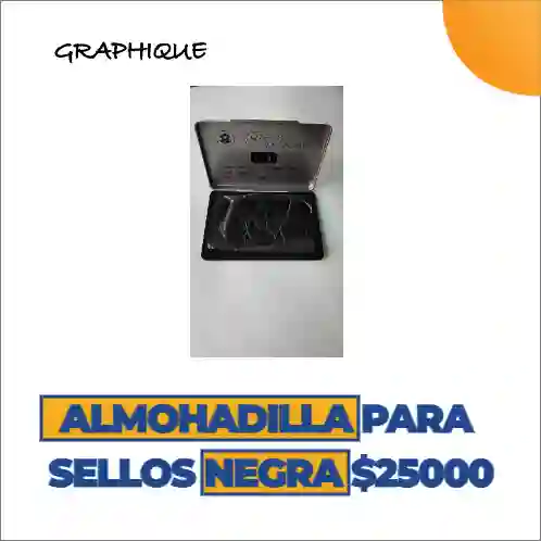 Almohadilla Para Sellos Negra