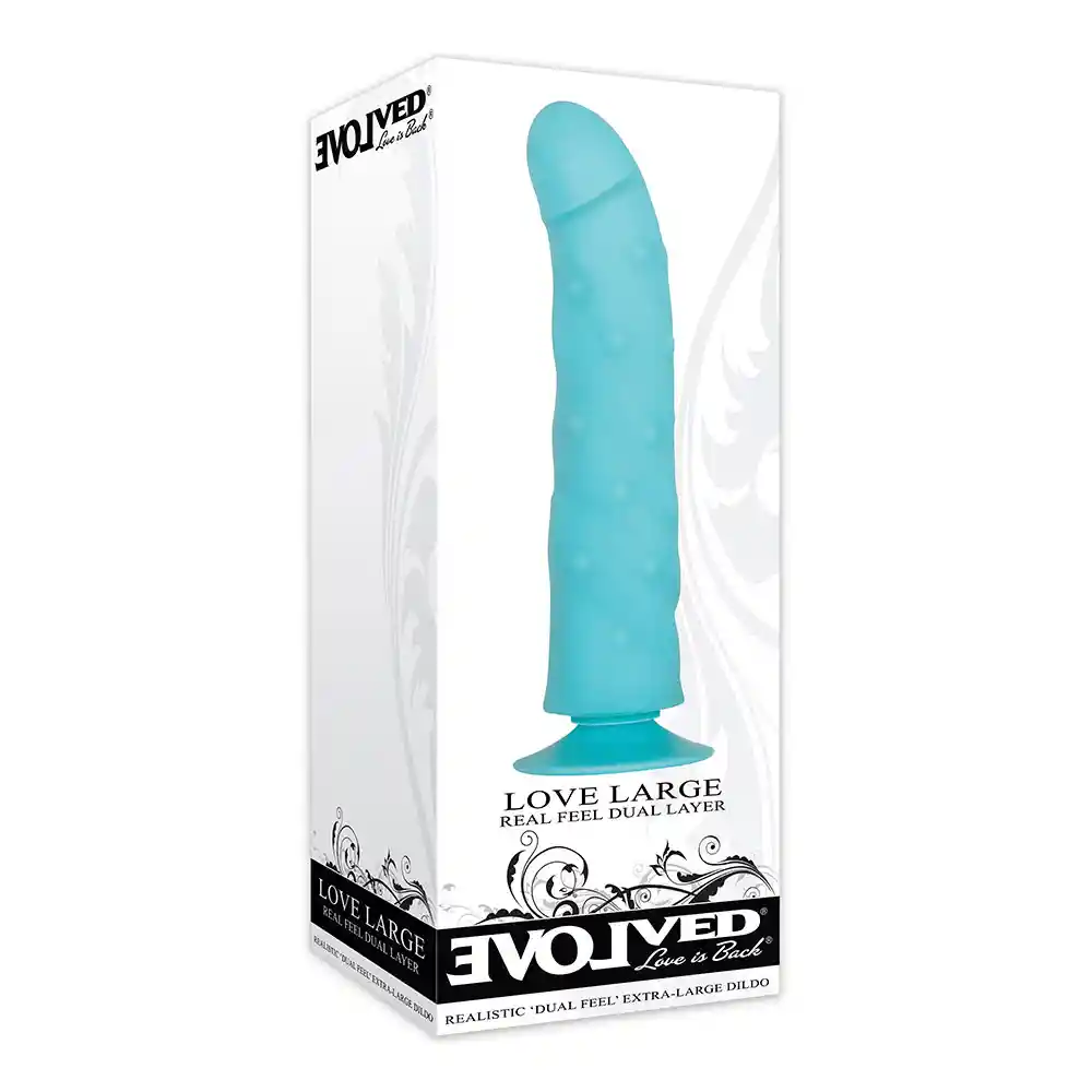 Dildo Amor Grande 24,1 Cm Azul Cielo - Evolved