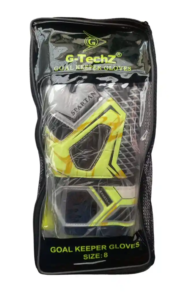 Guantes Portero Para Adulto No. 10 Fútbol Arquero Antifracturante - Gris/neón