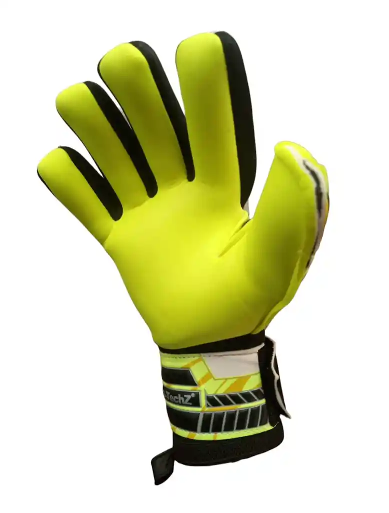 Guantes Portero Para Adulto No. 10 Fútbol Arquero Antifracturante - Gris/neón