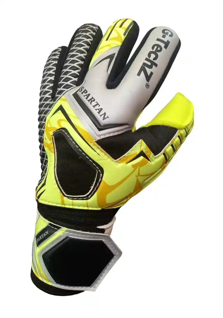 Guantes Portero Para Adulto No. 10 Fútbol Arquero Antifracturante - Gris/neón