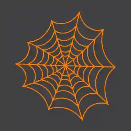 Telaraña En Tela Naranda X 2 Mts Aprox Halloween