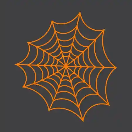 Telaraña En Tela Naranda X 2 Mts Aprox Halloween