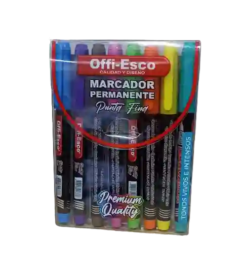 Marcador Permanente X8 Offi-esco