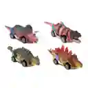 Carros Dinosaurios Kit De Impulso Juguete Didactico X 4