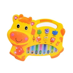 Piano Organeta Vaca Granja Animales Bebes Niños + Bateria