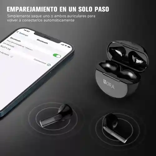 Audífonos Inalámbricos Bluetooth 1hora Color Azul