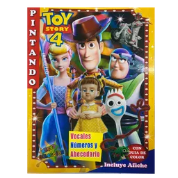 Libro Para Colorear Toy Story Vocales Numeros Y Abecedario