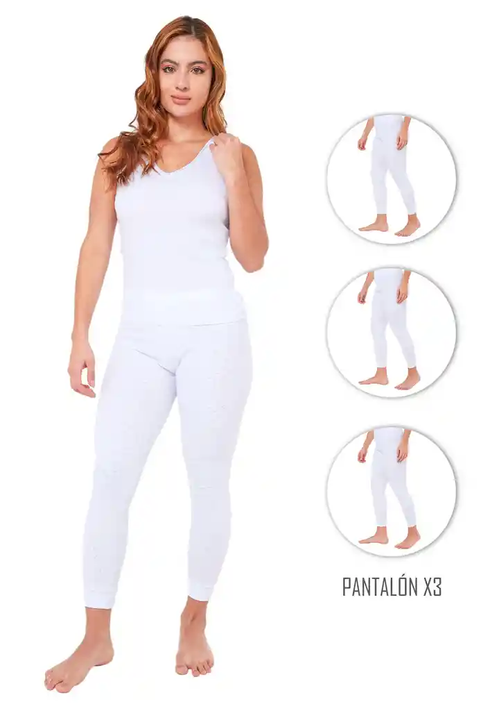 Combo X3 Pantalones Térmico Mujer Talla M