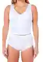 Brasier Mujer Control Abdomen Y Espalda Talla 40 Blanco