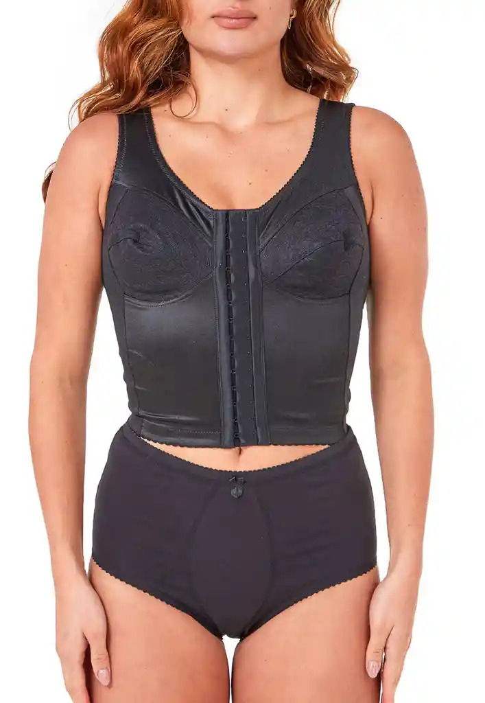 Brasier Mujer Control Abdomen Y Espalda Talla 38 Negro