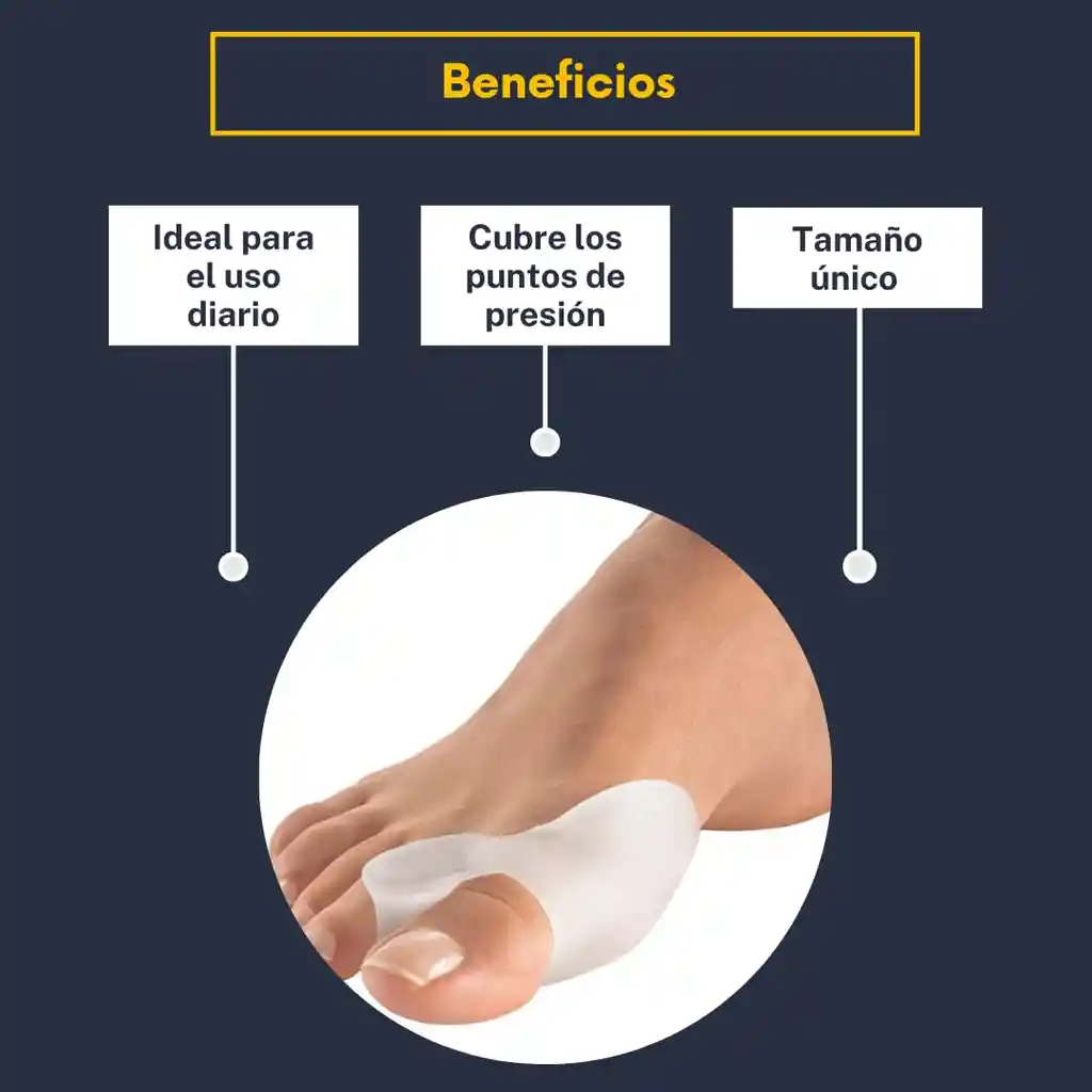 Separador Y Corrector Desviación Dedos Pie