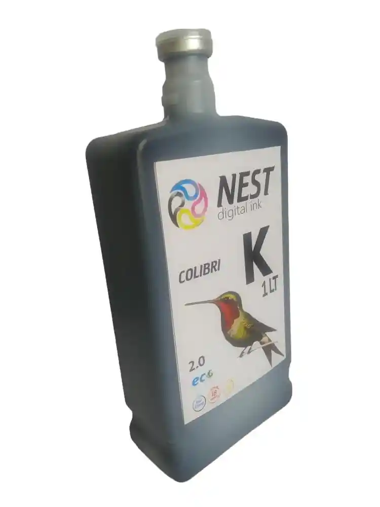 Nest Digital Tinta Eco Solvente Colibri X 1 Litro Negro