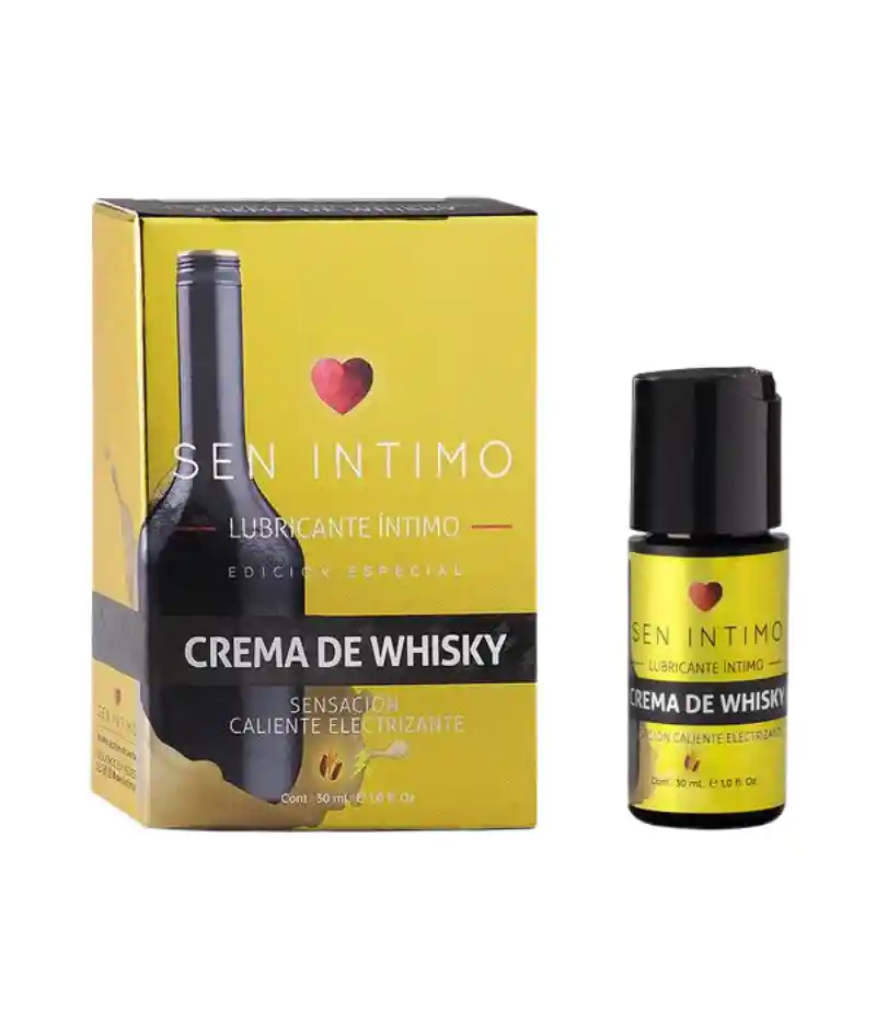 Lubricante Electrizante Crema De Whisky Caliente 30ml Sen