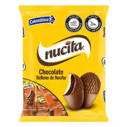 Chocolate Nucita Rellenos Con Crema De Avellanas X20 Unidades
