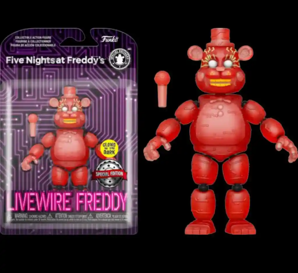 Funko ¡pop! Five Nights At Freddy's Livewire Freddy - Resplandor En La Oscuridad Edición Limitada Exclusiva