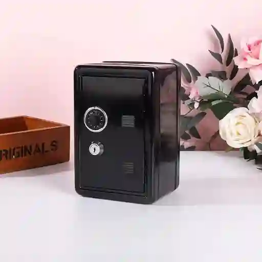 Caja Fuerte Alcancia Negra Seguridad