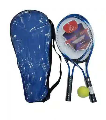 Set De Tenis Con Dos Raqueta Y Pelota + Estuche Maxgear 3897