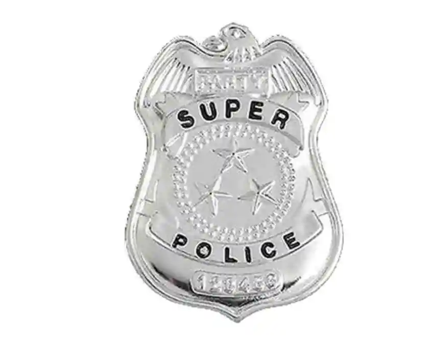 Accesorios Disfraz De Policia (gorro, Placa, Garrote, Esposas)