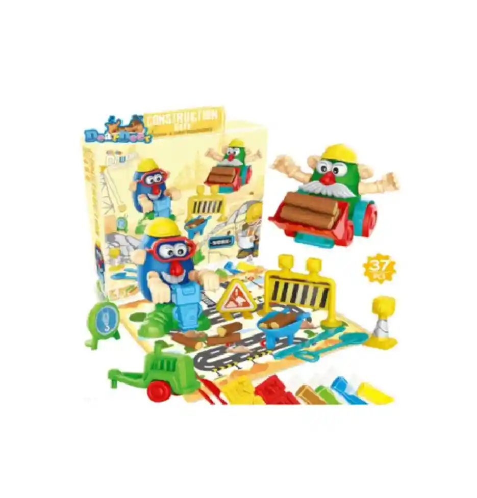 Kit De Plastilina De Construcción 37 Accesorios